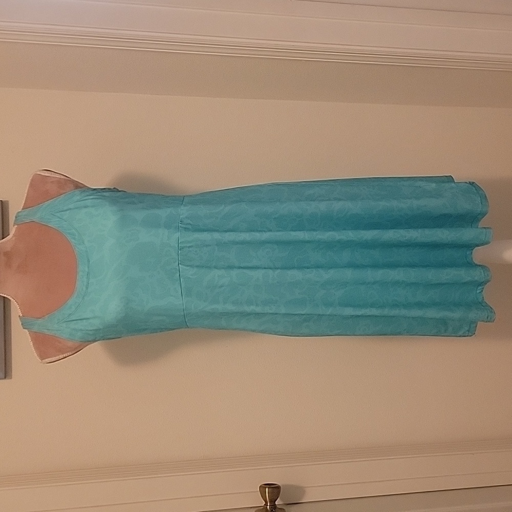 Columbia Aqua Blue Sleeveless Casual Dress